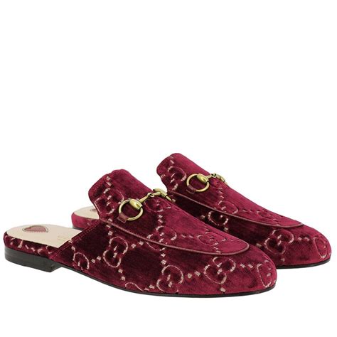 gucci velvet princetown red|Gucci Princetown Velvet Mules .